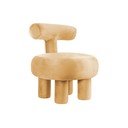 Žuta  baršunasti fotelja Abrazo – Leitmotiv