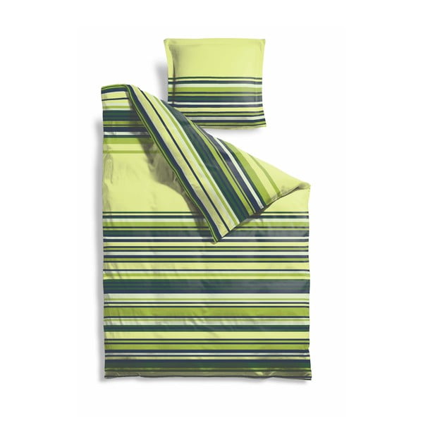 Produžena posteljina Lime Stripes, 140x220 cm