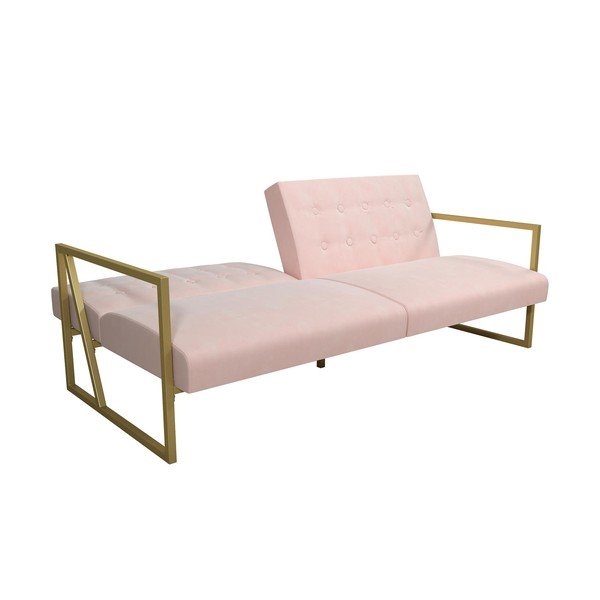 Ružičasta baršunasti sofa 185 cm Lexington – Støraa-image-4
