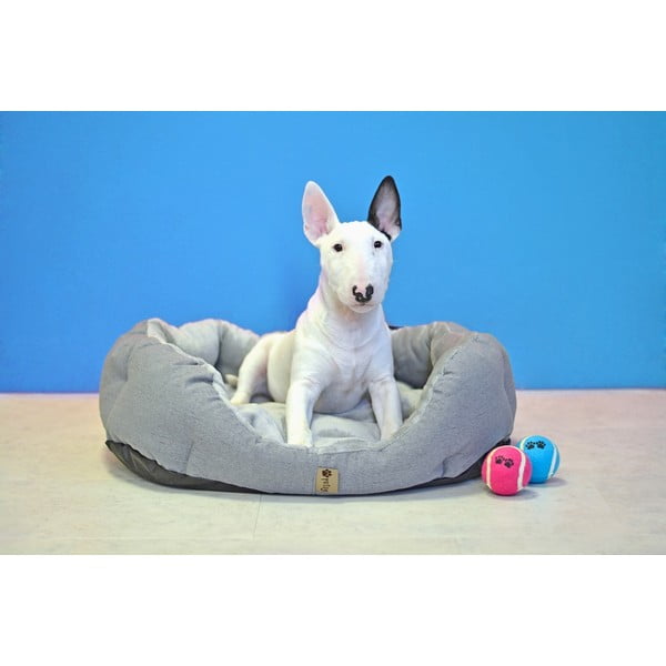 Sivi krevet od flisa 65x50 cm Alík - Petsy-image-1