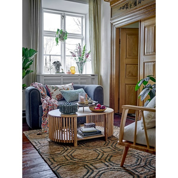 Plava/siva baršunasti sofa 152 cm Malala – Bloomingville-image-1