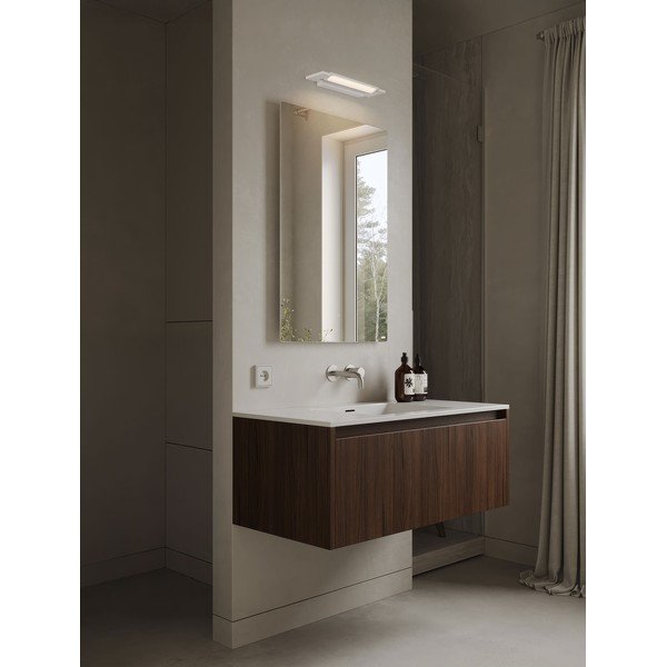 Mat bijela LED zidna lampa aluminijska Livo – Nova Luce-image-1