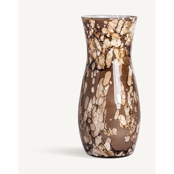 Smeđa staklena vaza Giulia – Burkina