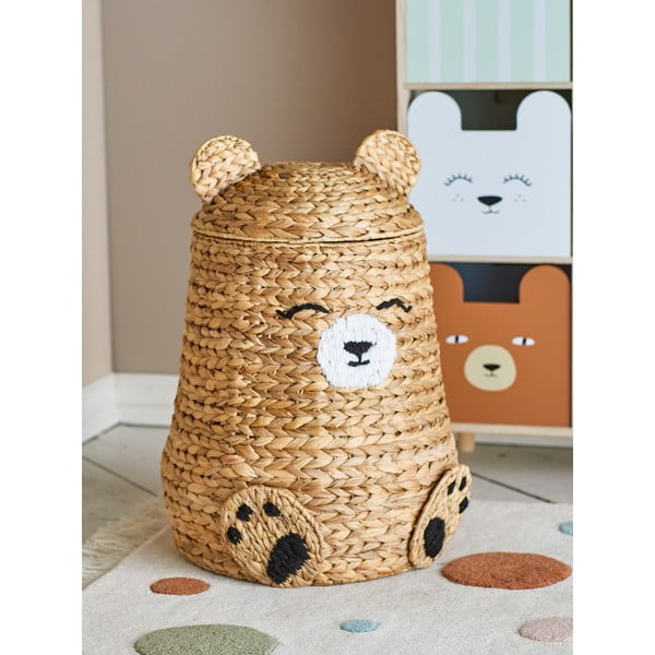 Dječja kutija za pohranu od vodenog zumbula u prirodnoj boji ø 40x57 cm Timone – Bloomingville Mini-image-1