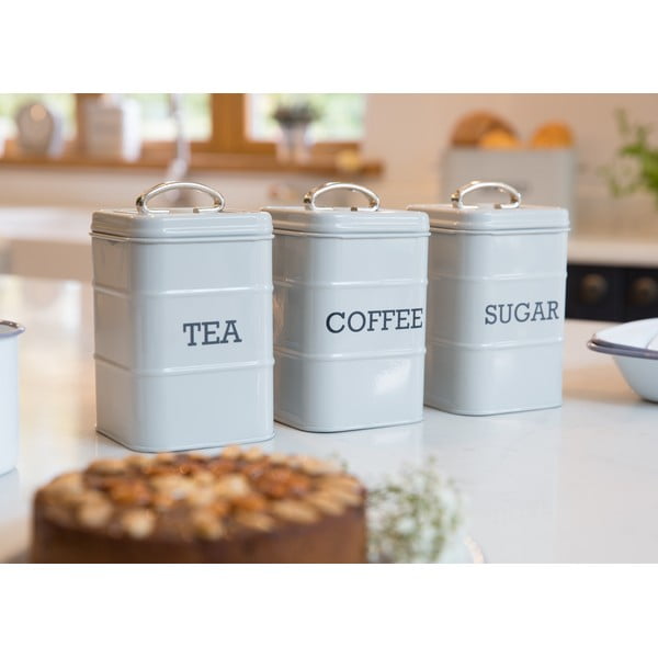 Siva limena posudica za šećer Kitchen Craft Nostalgia-image-2