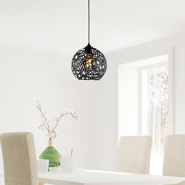 Crna viseća svjetiljka ø 25 cm Fellini – Opviq lights-image-1