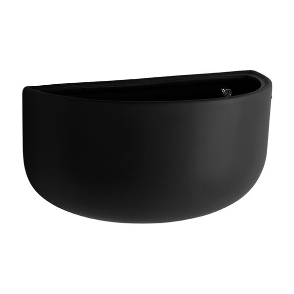 Mat crna zidna keramička saksija PT LIVING Nest-image-1