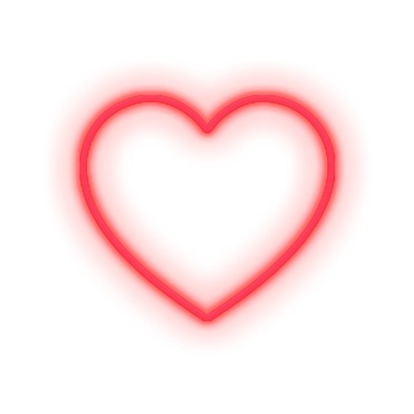 Crvena zidna svjetleća dekoracija Candy Shock Heart, 40 x 36 cm-image-1