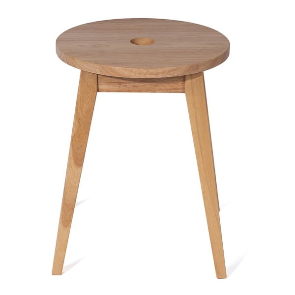 Stolac od masivnog kaučuka u svijetloj prirodnoj boji Club – Bonami Essentials-image-1