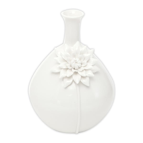 Bijela porculanska vaza Mauro Ferretti Suncokret, visina 25,5 cm