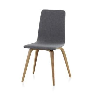 Drvena stolica za blagovaonicu sa sivom presvlakom Geese