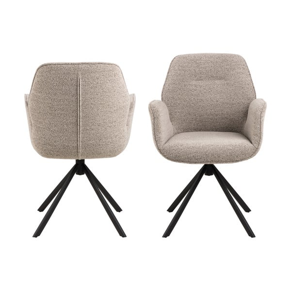 Tamno siva podstavljena blagovaonska stolica Aura – Actona-image-3