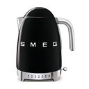 Crno kuhalo za vodu od nehrđajućeg čelika 1,7 l Retro Style – SMEG