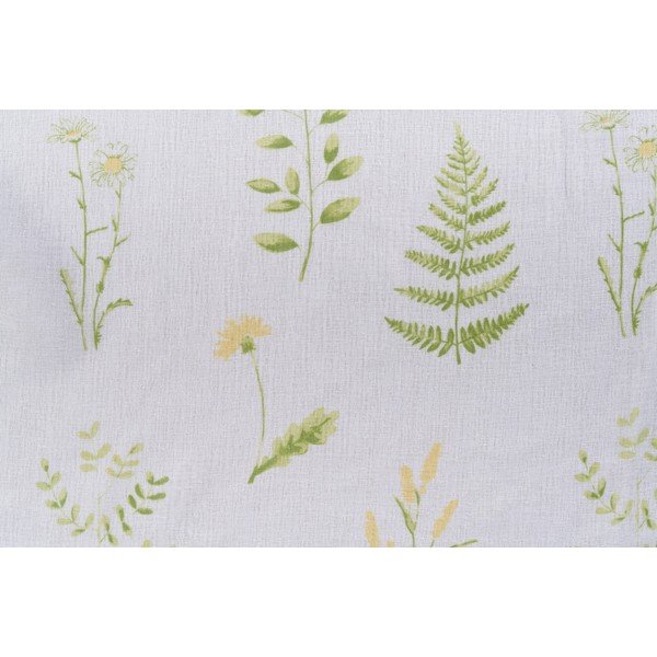 Bijela/zelena prozirna zavjesa 140x245 cm Caledonia – Mendola Fabrics-image-4