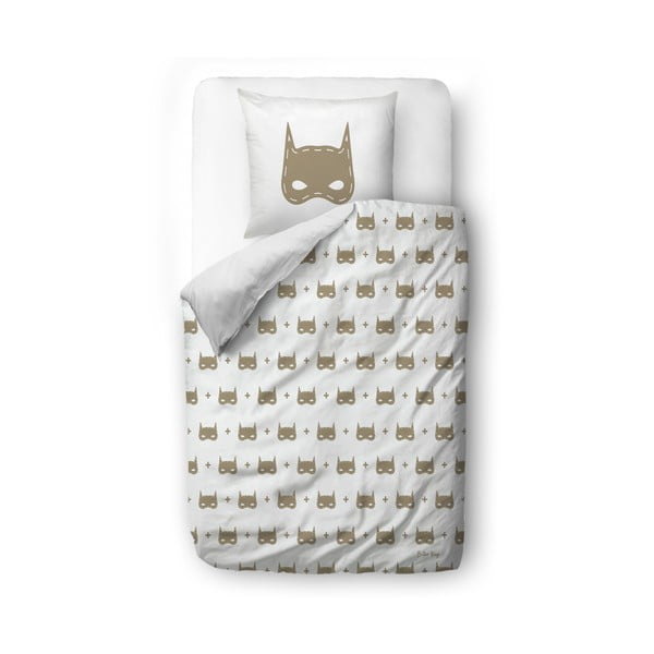 Dječja posteljina za krevet za jednu osobu od pamučnog satena 140x200 cm Batboy – Butter Kings