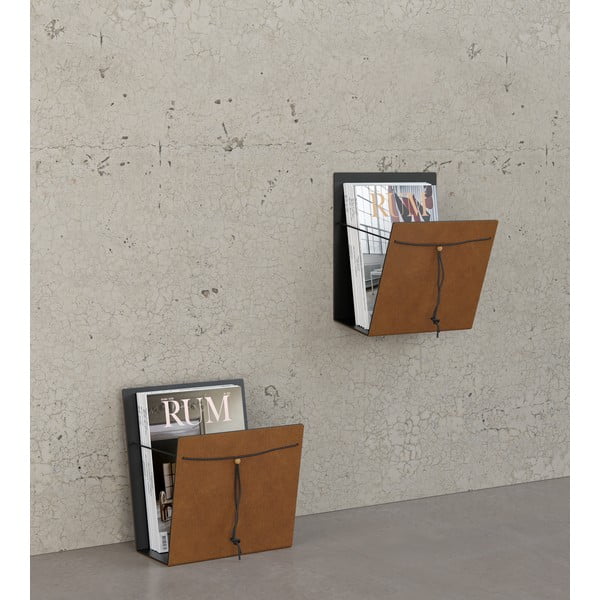 Metalni/od eko kože držač za časopise Bull M – LIND DNA-image-2