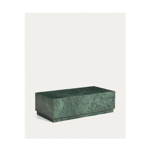 Zeleni mramorni stolić za kavu 50x100 cm Sorein – Kave Home-image-4