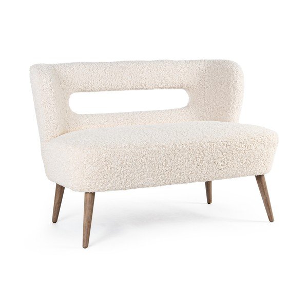 Krem sofa od umjetnog krzna 115 cm Cortina – Bizzotto-image-2