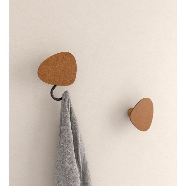 Konjak smeđa željezna zidna kuka Dot L Bull – LIND DNA-image-1