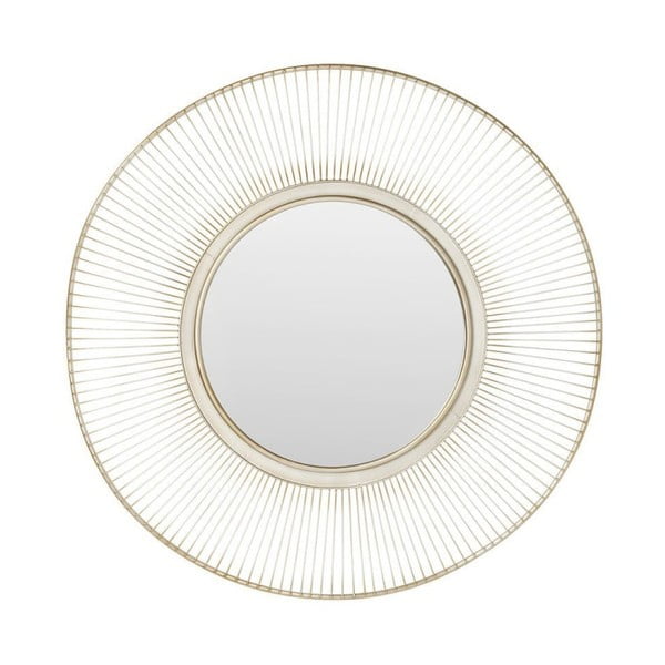 Ogledalo s okvirom u srebrnoj boji Kare Design Storm Silver, ⌀ 93 cm