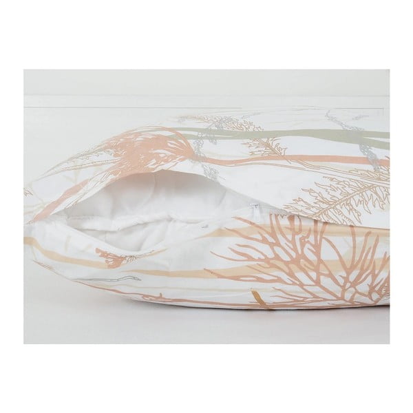 Bijela/boja terakote posteljina za krevet za jednu osobu od krepa 140x200 cm Caraway – B.E.S.-image-2