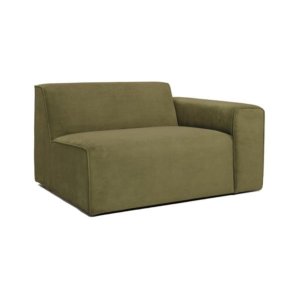 Kaki zeleno baršunasti završni element Scandic Sting, 124 cm, desni kut-image-2