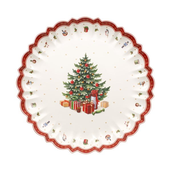 Zdjela za posluživanje od bijelog porculana s božićnim motivom Villeroy & Boch, ø 45 cm