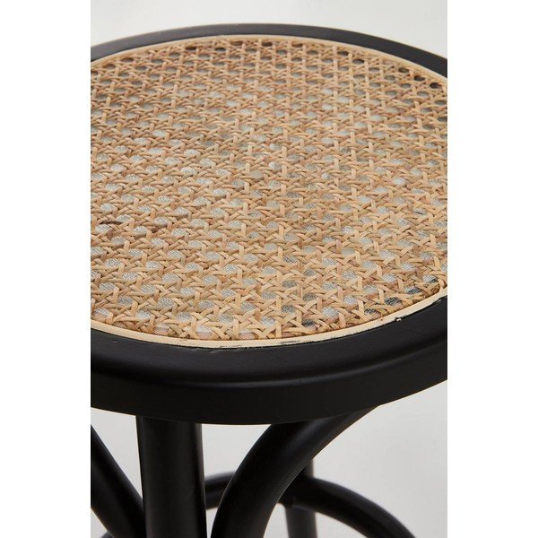 Crne barske stolice u setu 2 kom od ratana (visine sjedala 65,5 cm) Koster – Jotex-image-3