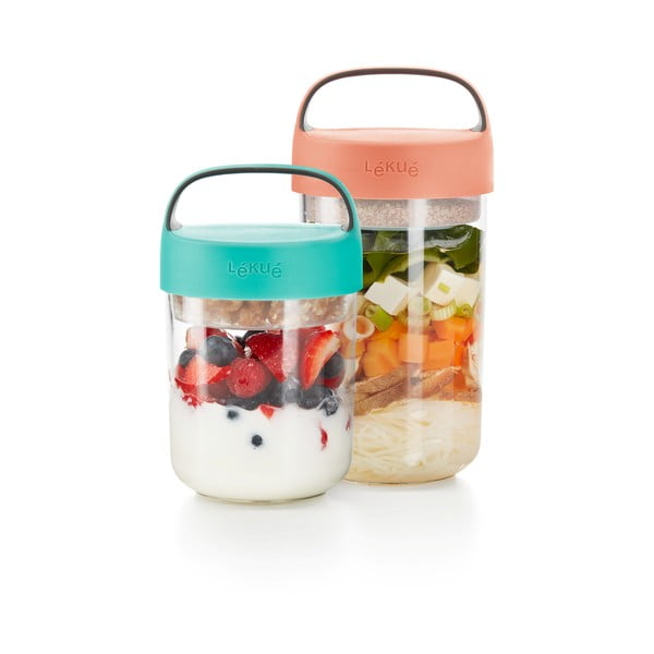 Posuda za juhu s narančastim poklopcem Lékué To Go, 600 ml-image-3