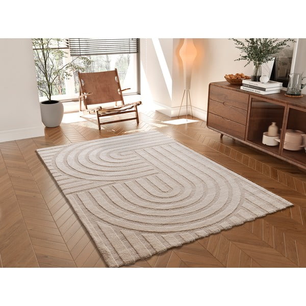 Krem tepih 120x170 cm Snowy – Universal-image-1