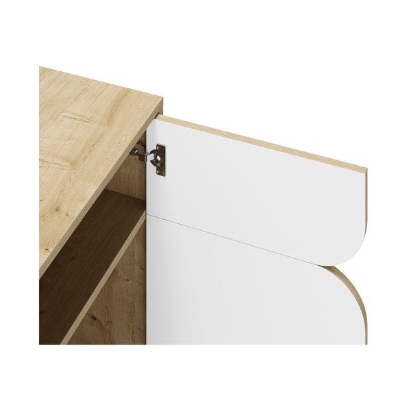 Bijeli/u prirodnoj boji ormarić u dekoru hrasta 95x79 cm Nola – Marckeric-image-4