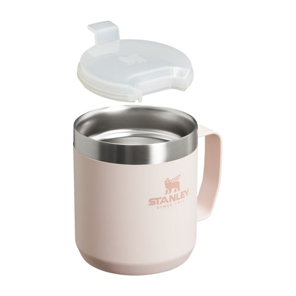 Svijetlo ružičasta termo šalica od nehrđajućeg čelika 350 ml Stay-Hot Camp Mug Rose Quartz – Stanley-image-2
