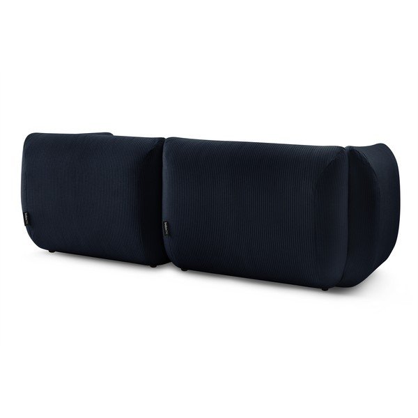 Tamno plava sofa od samta 260 cm Lecomte - Bobochic Paris-image-4