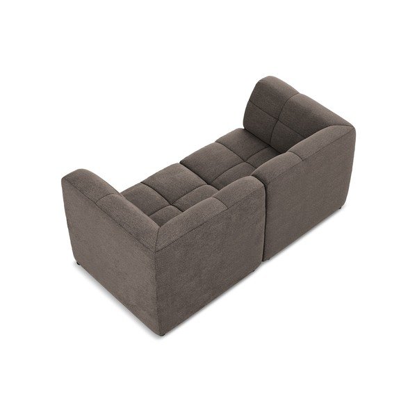 Smeđa sofa od bouclé tkanine 180 cm Aloha – Makamii-image-4
