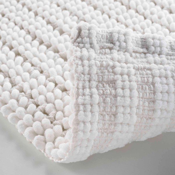 Bijela kupaonska prostirka 50x80 cm Voltis – douceur d'intérieur-image-2