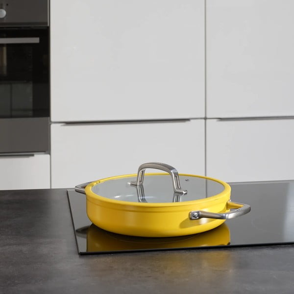 Tava s poklopcem/s keramičkim premazom ø 28 cm tegame Meda 3.0 – FABINI-image-1