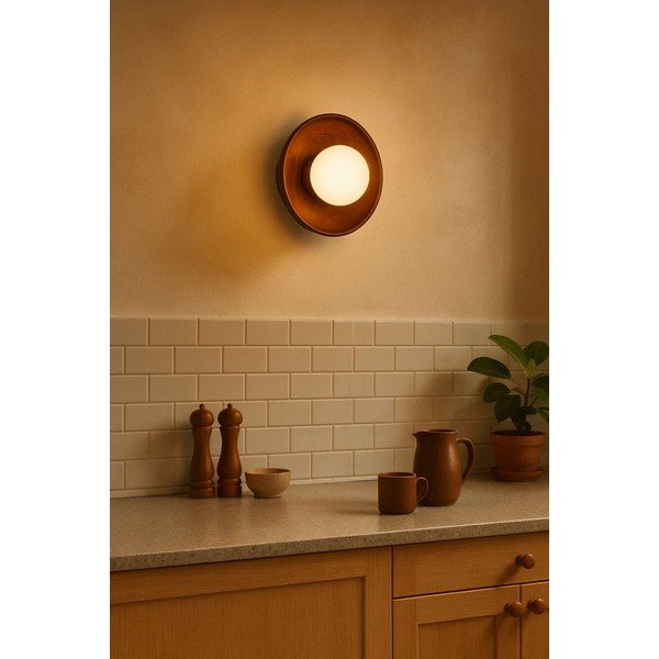 Smeđa zidna lampa ø 24 cm Elsa – Opviq lights-image-1