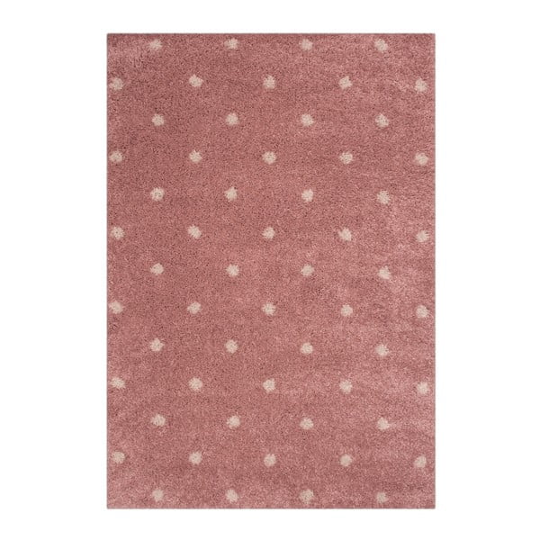 Dječji ružičasti tepih Zala Living Dots, 120 x 170 cm