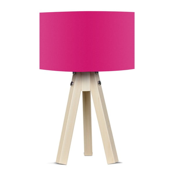 Kate Louise Naturel stolna lampa s ružičastim sjenilom