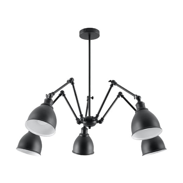 Crna visilica s metalnim sjenilom 70x70 cm Matilda Shade - Nice Lamps