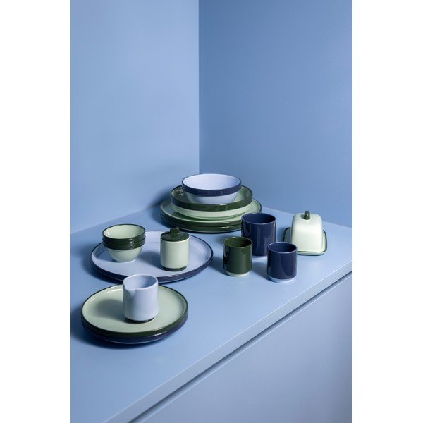 Plavi dubok tanjur od kamenine ø 21 cm Duo – ONA-image-4