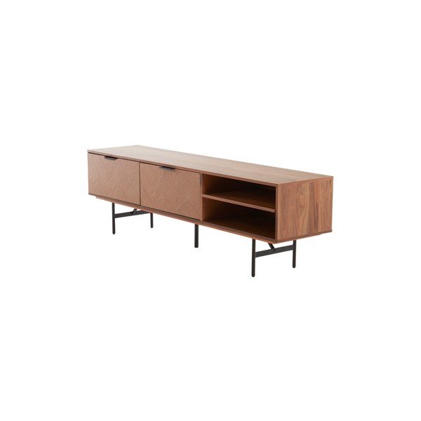 TV komoda u dekoru oraha u tamnoj prirodnoj boji 180x51x40 cm Duvberg – Jotex-image-4
