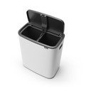 Bijela željezna kanta za smeće za odvojeni otpad/na dodir 60 l Bo Touch Bin – Brabantia