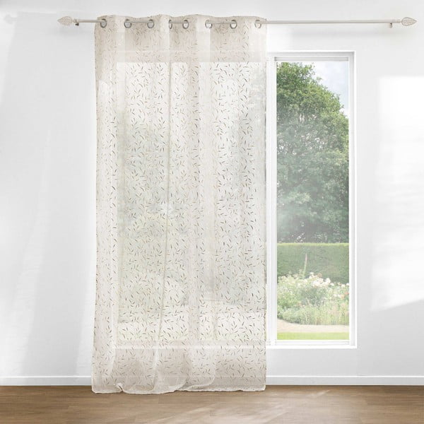 Bež/u zlatnoj boji prozirna zavjesa 140x240 cm Maissa – douceur d'intérieur-image-1
