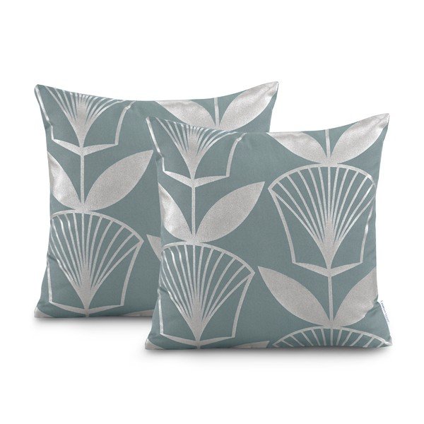 Set od 2 sive jastučnice AmeliaHome Floris, 45 x 45 cm-image-1