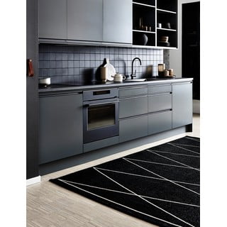 Crni unutarnji i vanjski tepih 70x100 cm Max Black – Pappelina