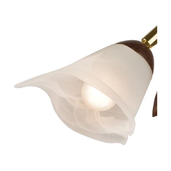 Tamno smeđa stolna lampa sa staklenim sjenilom (visina 40 cm) Bluszcz – LAMKUR-image-4