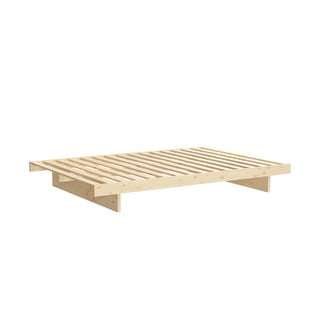 Krevet od masivnog bora s podnicom 120x200 cm u prirodnoj boji Kanso – Karup Design