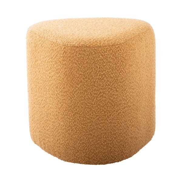 Žuti  tabure od bouclé tkanine Ada – Leitmotiv-image-2