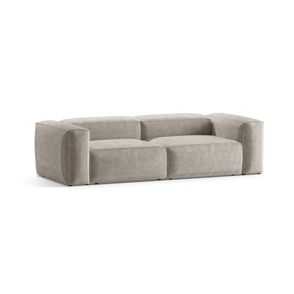 Bež sofa od samta 264 cm Bergamo – Cosmopolitan Design-image-2